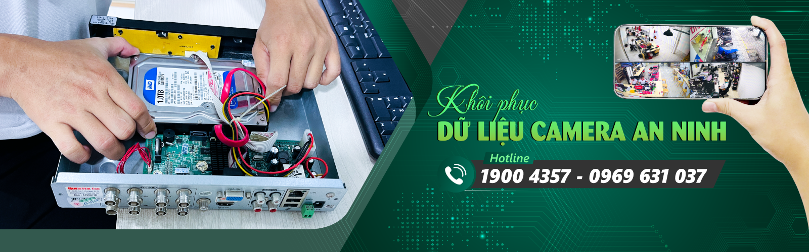 Khôi phục dữ liệu camera an ninh