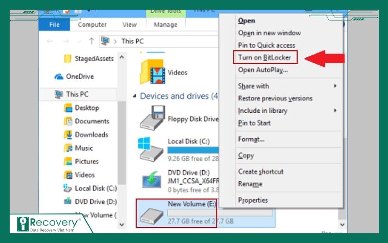 cách đặt pass cho ổ đĩa win 11-iRecovery #1