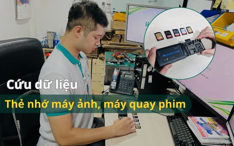 Cứu dữ liệu thẻ nhớ máy ảnh, máy quay phim chuyên nghiệp