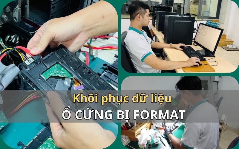 Dịch vụ khôi phục dữ liệu ổ cứng bị Format hiệu quả đến 99%