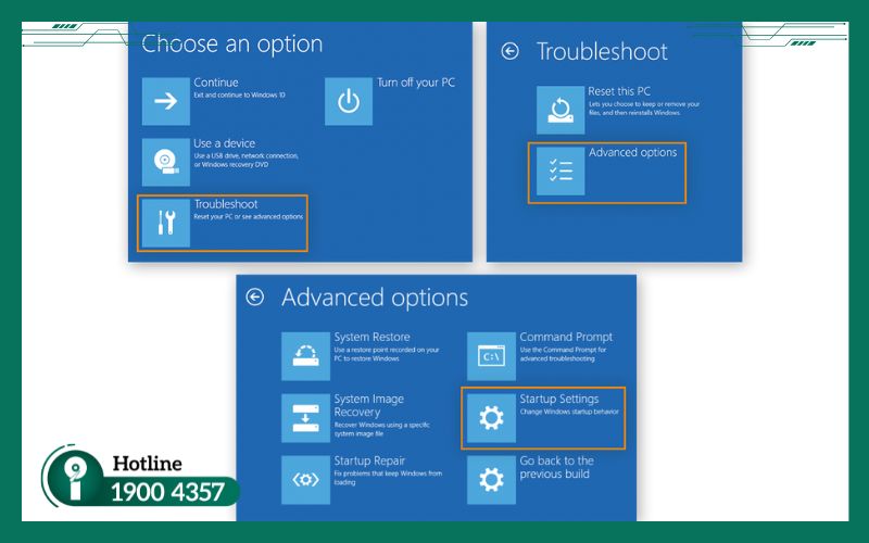 Khởi động Windows 10 ở chế độ Safe Mode để cô lập và xóa file nhiễm virus