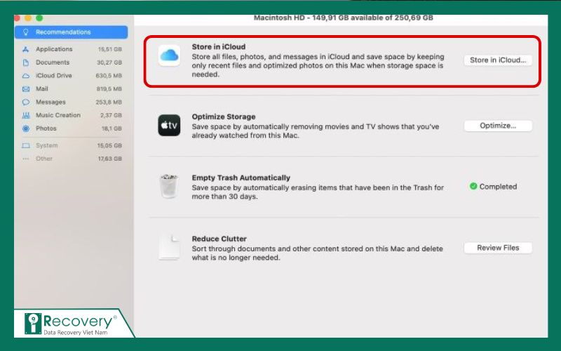cách dọn dẹp macbook-iRecovery #3