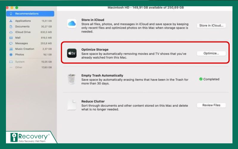 cách dọn dẹp macbook-iRecovery #4