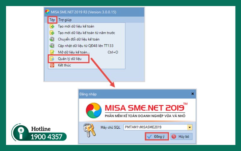 Chọn máy chủ lưu trữ dữ liệu kế toán MISA