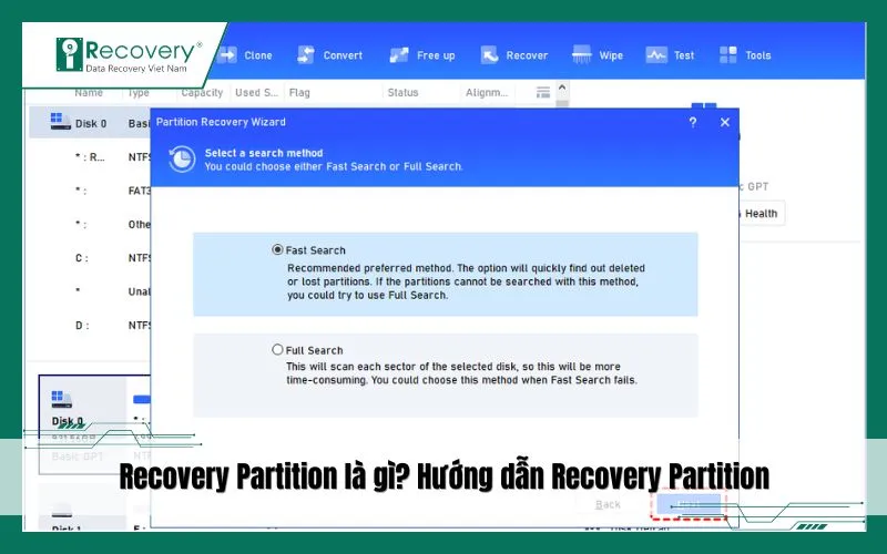Recovery Partition là gì? Hướng dẫn Recovery Partition