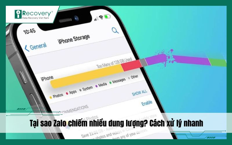Tại sao Zalo chiếm nhiều dung lượng và cách kiểm tra