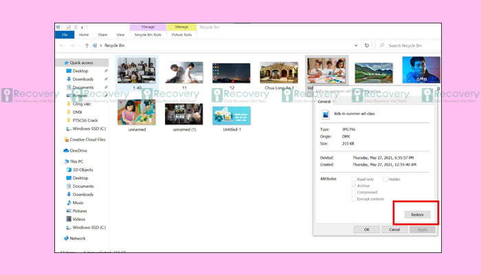 THAM KHẢO] Cách lấy lại ảnh đã xóa trên máy tính nhanh chóng