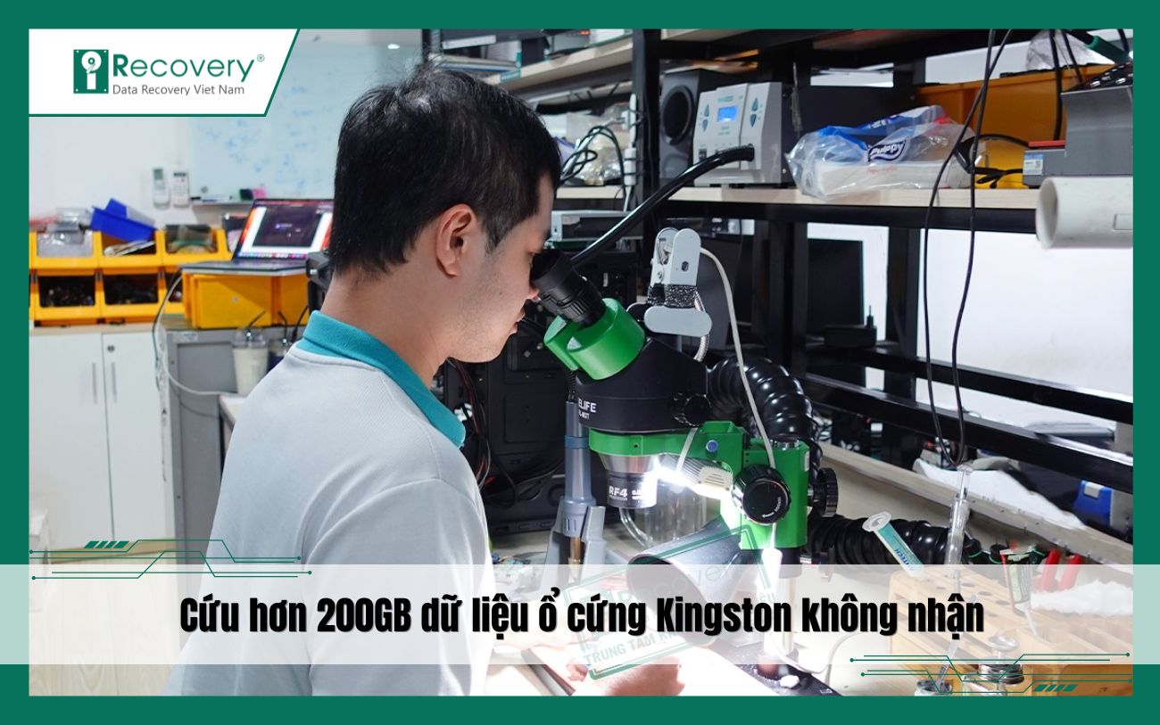 Lỗi chip nhớ khiến ổ cứng Kingston “chết” - iRecovery xử lý thế nào để cứu 200GB dữ liệu?