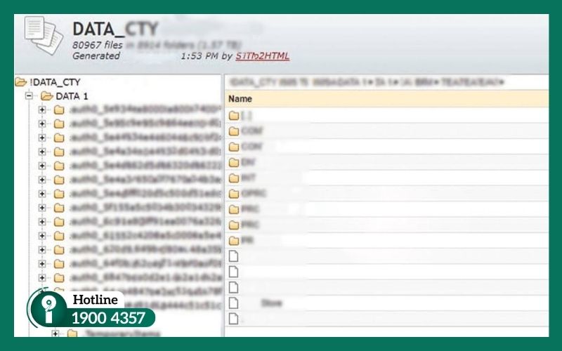 Hơn 100GB dữ liệu quan trọng được phục hồi thành công