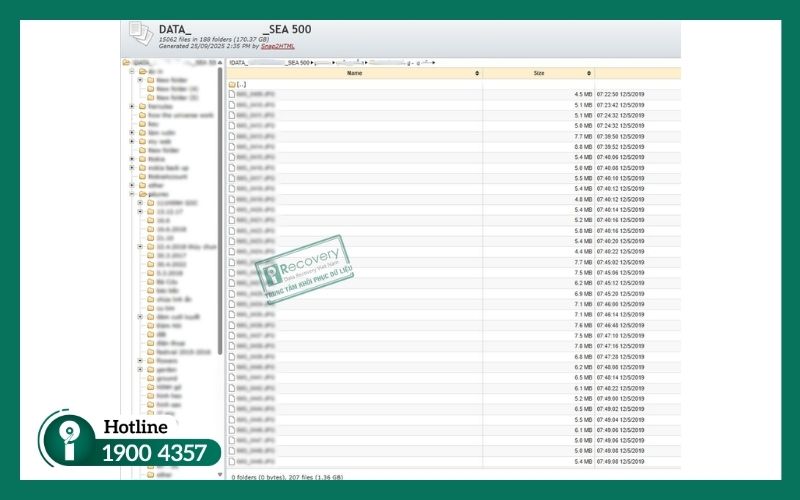 Kết quả: dữ liệu trở lại an toàn
