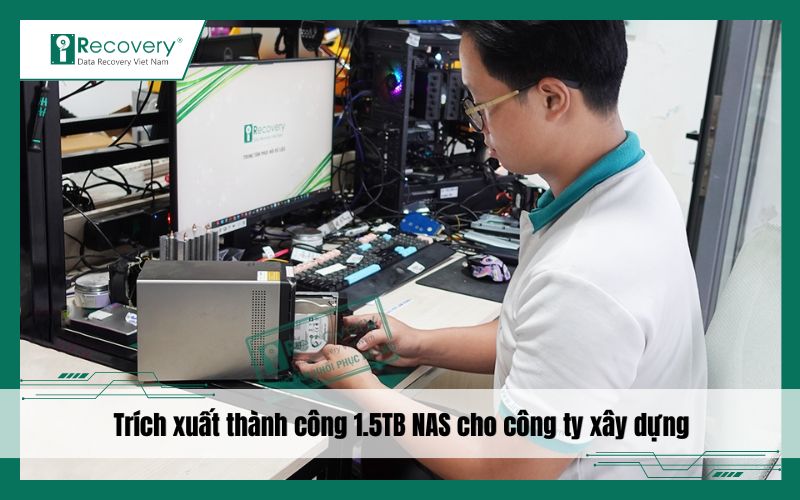 NAS QNAP lỗi liên hoàn, iRecovery cứu thành công 1.5TB dữ liệu doanh nghiệp