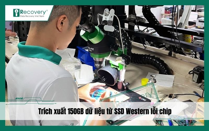 Trích xuất thành công hơn 150GB dữ liệu từ SSD Western Digital lỗi chip