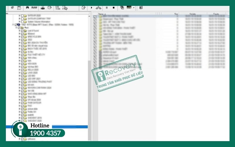 Khôi phục thành công 700GB dữ liệu hình ảnh và video