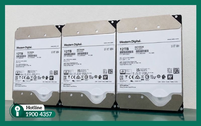 Tiếp nhận 3 ổ cứng Western Digital