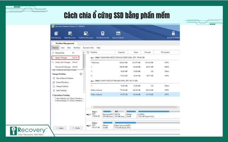 cách chia ổ cứng ssd-iRecovery #16