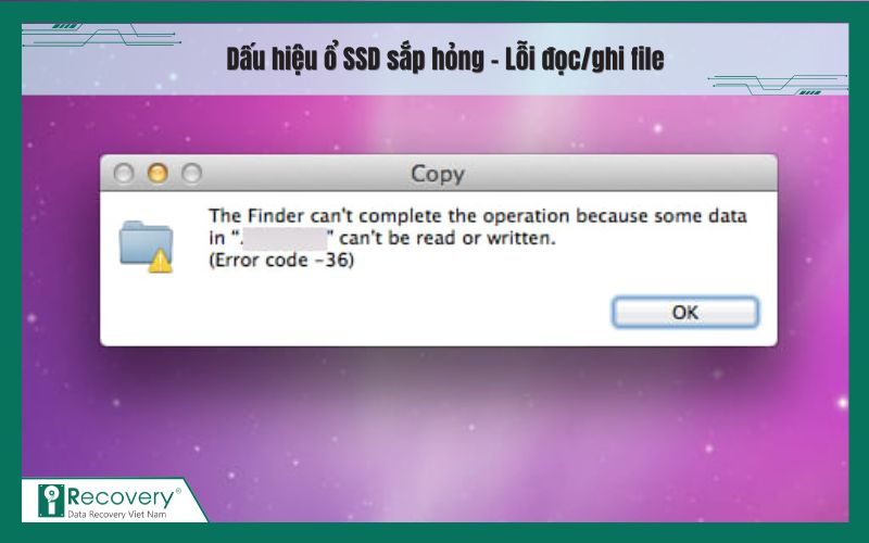 dấu hiệu ổ ssd sắp hỏng-iRecovery #3