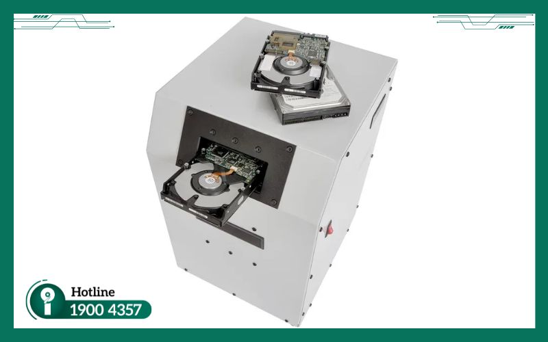 Máy khử từ ổ cứng HDD bằng từ trường cực mạnh