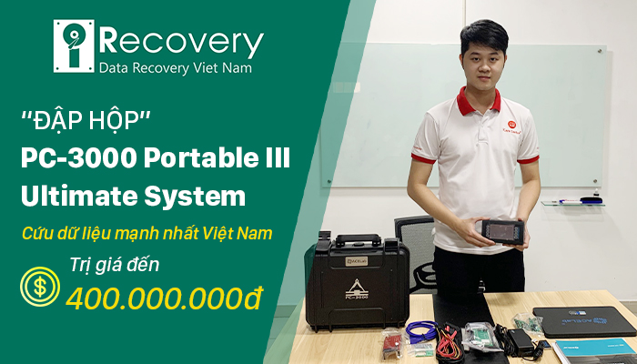 ĐẬP HỘP PC-3000 PORTABLE III ULTIMATE SYSTEM - BỘ CÔNG CỤ PHỤC HỒI DỮ LIỆU iRECOVERY SỞ HỮU