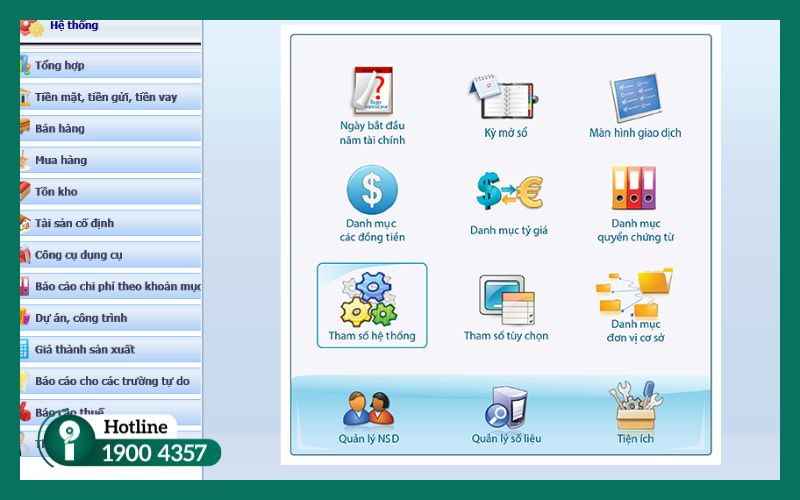 Giao diện Quản lý đơn vị cơ sở trên phần mềm FAST để thiết lập Database tạm thời Sandbox.