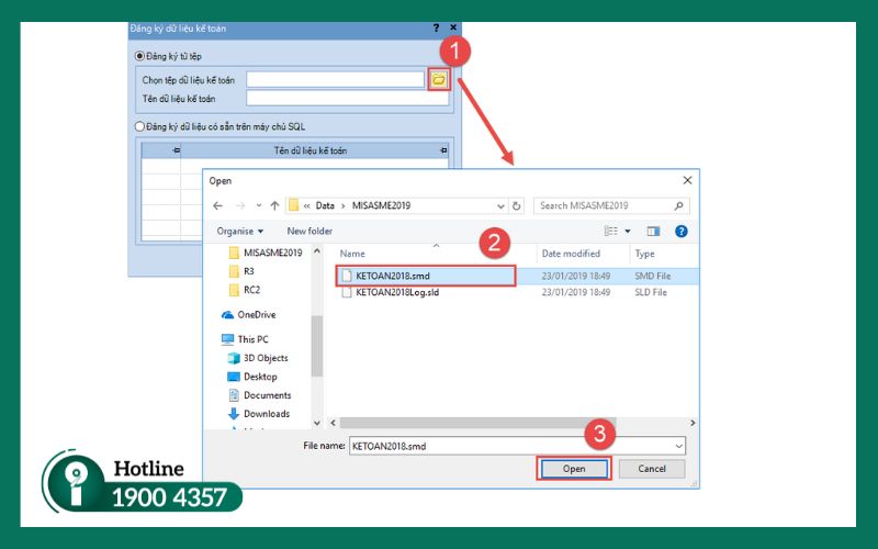 Cấu trúc file dữ liệu MISA đuôi SMD và file log SLD trên SQL Server