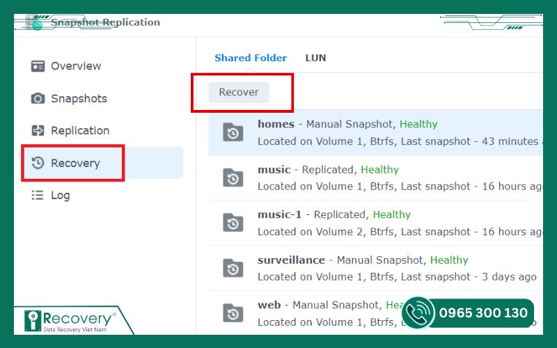 cứu dữ liệu nas synology-iRecovery #3