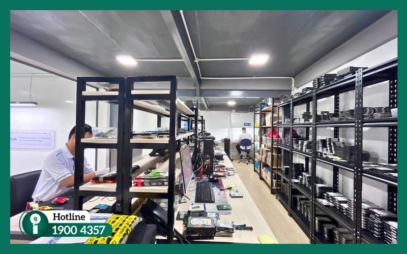 Hệ thống thiết bị chuyên dụng hỗ trợ cứu dữ liệu uy tín Bình Dương tại iRecovery