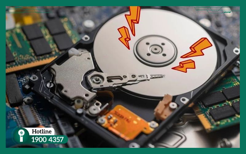 Hạn chế va đập HDD để tránh phải khôi phục dữ liệu.