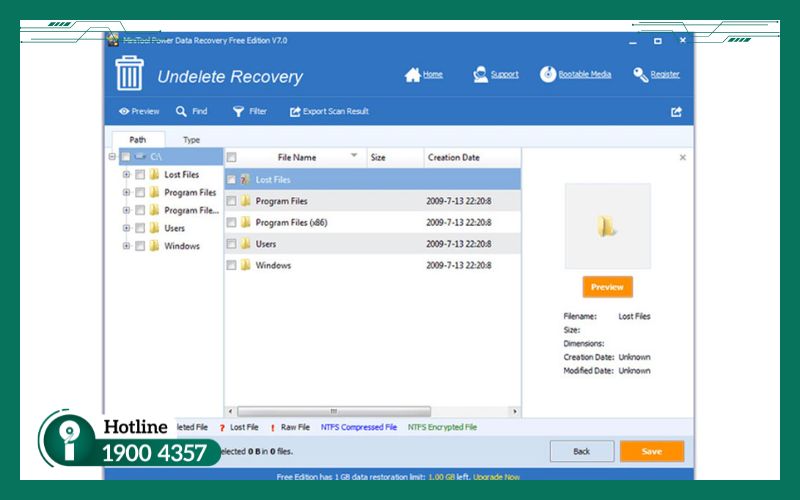 Hướng dẫn xử lý thiết bị khi mất dữ liệu