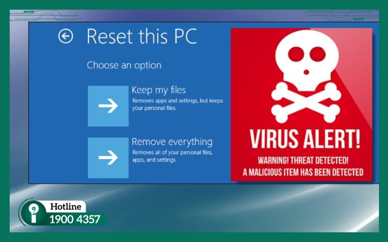 Người dùng nên khôi phục dữ liệu khi phải format, reset Window do virus
