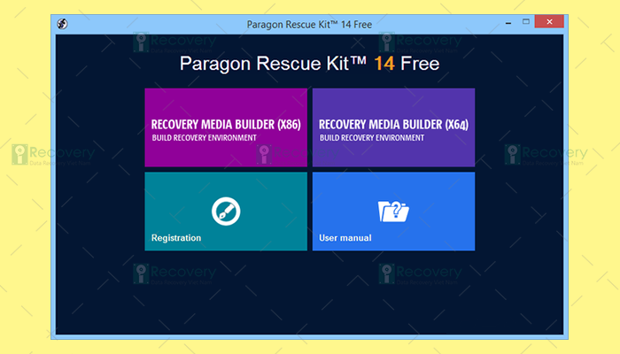 Phần mềm Paragon Rescue Kit Free