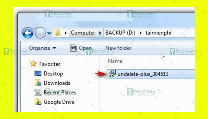 Phần mềm Undelete Plus