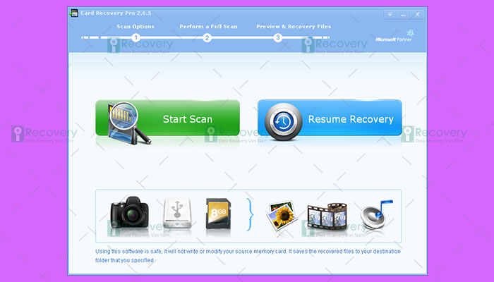 Sử dụng phần mềm SD Card Recovery
