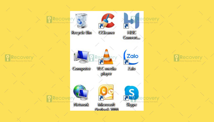 Tìm lại file đã xóa trong thùng rác